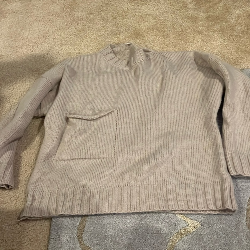 Sweater with front pocket